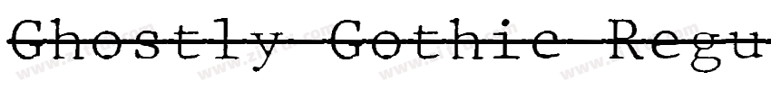 Ghostly Gothic Regul字体转换